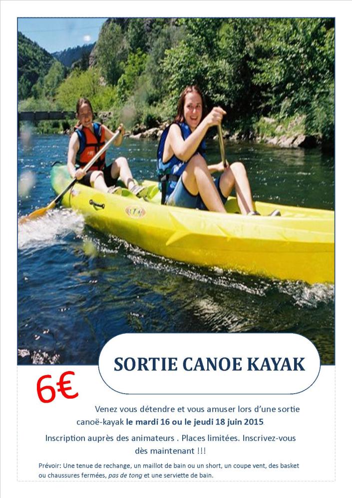 sortie canoe kayak juin 2015
